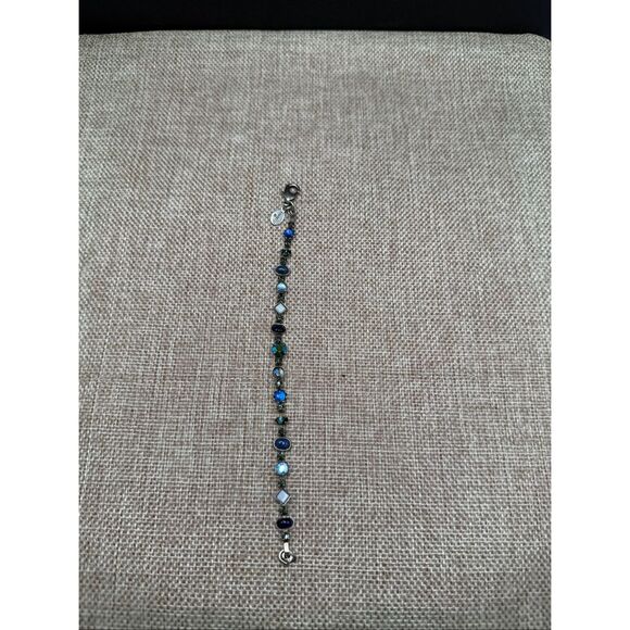 Sorrelli Blue Crystal & Mixed Stone Bracelet – Adjustable - Picture 3 of 5